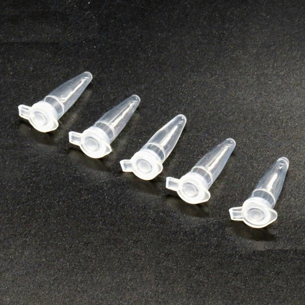 Plastprøverør med låg 0,2 ml
