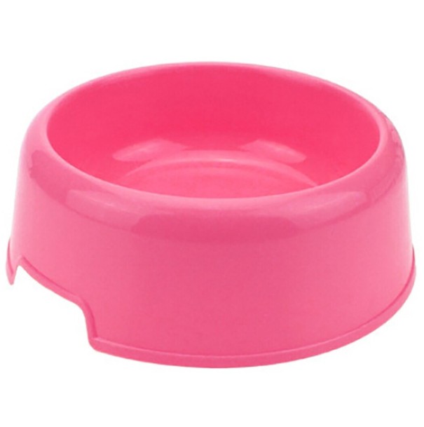 Plastskål för hundar och katter rosa