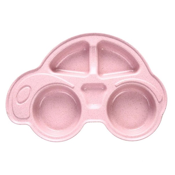 Plateau de repas pour enfants voiture rose