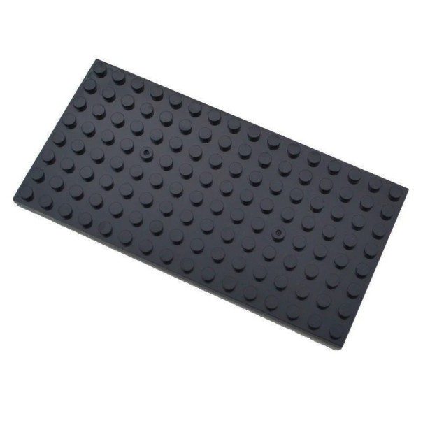 Plates-formes de construction 5 pcs 6,4 x 12,8 cm Compatibles avec Lego et autres jeux de construction Petites plaques pour construire Accessoires pour briques Jeu créatif noir