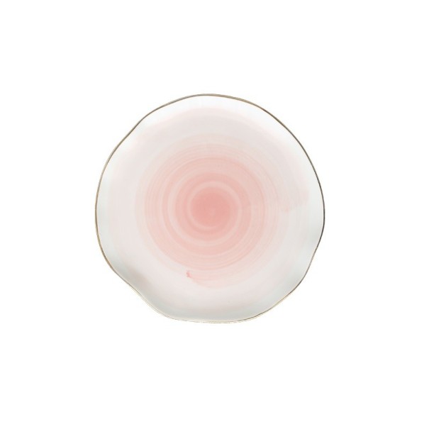 Plato de porcelana C159 rosa claro L