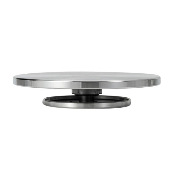 Plato giratorio de aluminio doble cara de 25 cm Plataforma escultórica para cerámica Torno de alfarero Herramienta Lazy Susan Modelado de arcilla 1