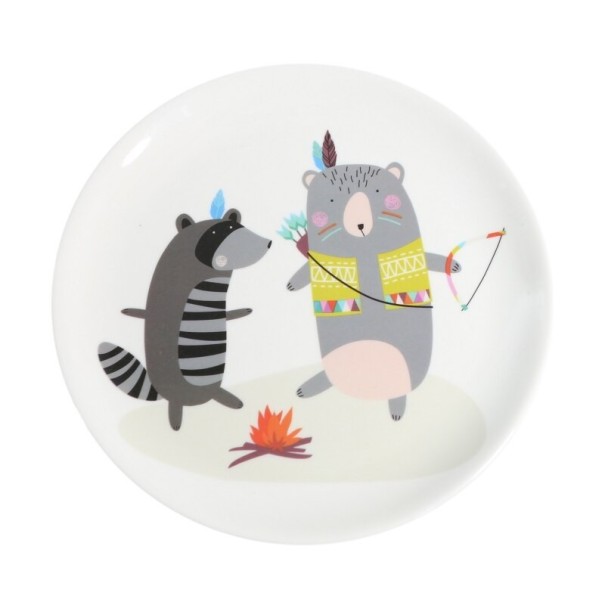 Plato infantil animales del bosque 2