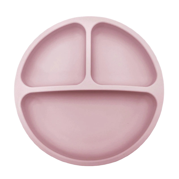 Plato infantil rosa