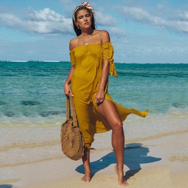 Plážové šaty Herta žltá S
