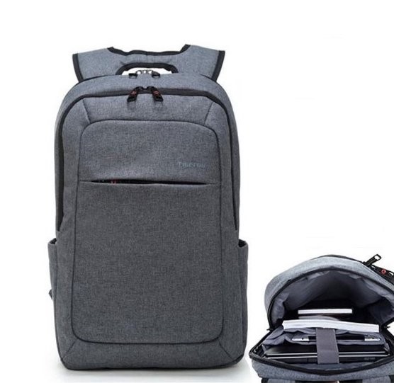 Plecak studencki z miejscem na laptopa J2265 ciemnoszary