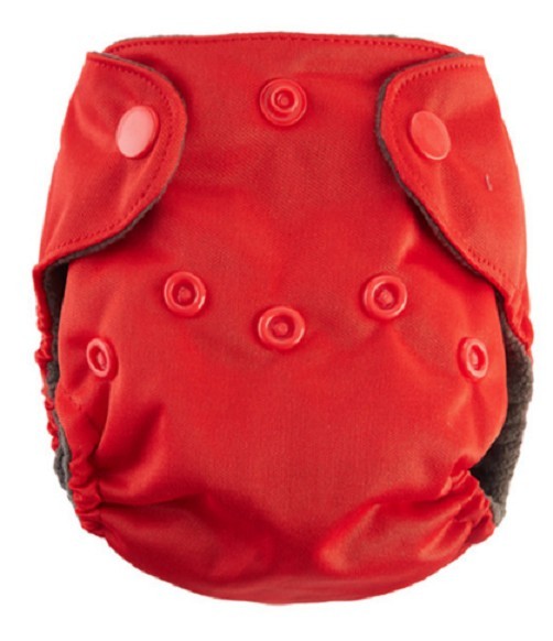 Plienkové plavky pre dojčatá J2948 červená