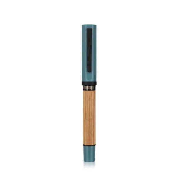Plniace pero JINHAO dubové drevo hrot F 0,5 mm oranžové kaligrafické písacie pero pre študentov kancelárske použitie modrá