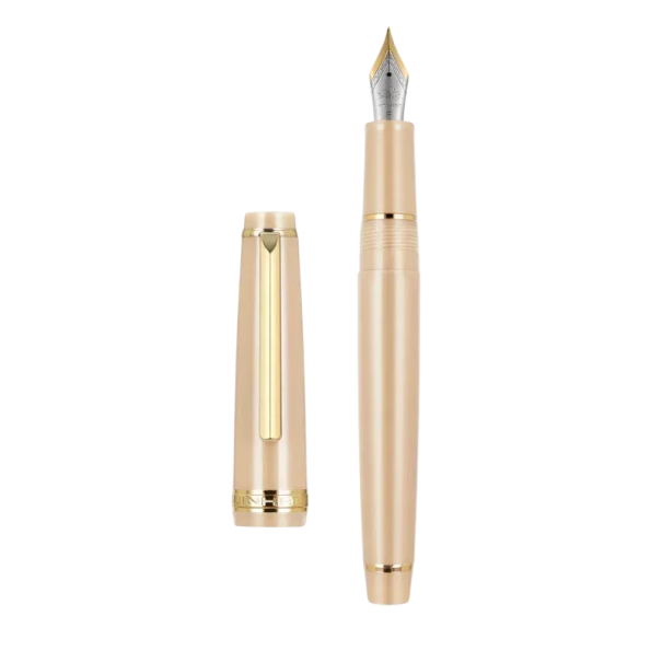 Plnicí pero Jinhao 82 extra jemný hrot 0,5 mm délka 12 cm inkoustové pero kancelářské školní psaní papírnictví krémová