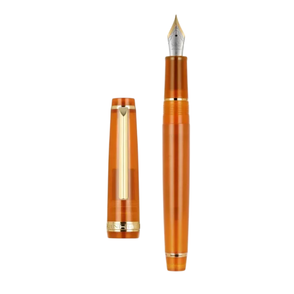 Plnicí pero Jinhao 82 extra jemný hrot 0,7 mm délka 12 cm inkoustové pero kancelářské školní psaní papírnictví oranžová