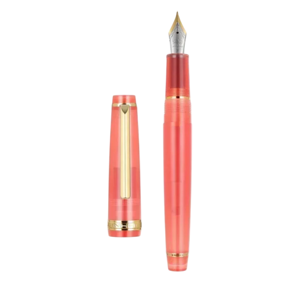 Plnicí pero Jinhao 82 extra jemný hrot 1 mm délka 12 cm inkoustové pero kancelářské školní psaní papírnictví starorůžová