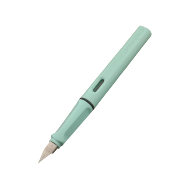 Plnicí pero Jinhao hrot 0,38 mm inkoustové pero moderní design plastové psací pero pro školu kancelář každodenní psaní světle modrá