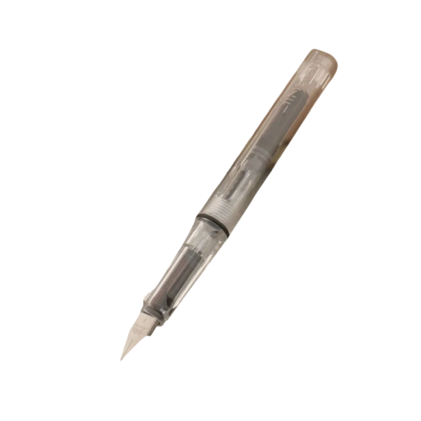 Plnicí pero Jinhao hrot 0,38 mm inkoustové pero moderní design plastové psací pero pro školu kancelář každodenní psaní světle šedá