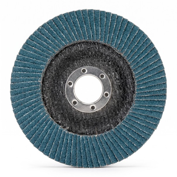 Ploché lamelové brusné kotúče 125 mm 10 ks Zrnitost 40 Otvor 22 mm Modré Na uhlovú brúsku pre brúsenie kovu, dreva a plastu 1
