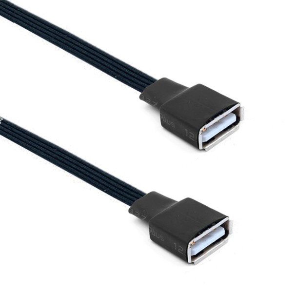 Plochý kabel USB 2.0 F/F 20 cm
