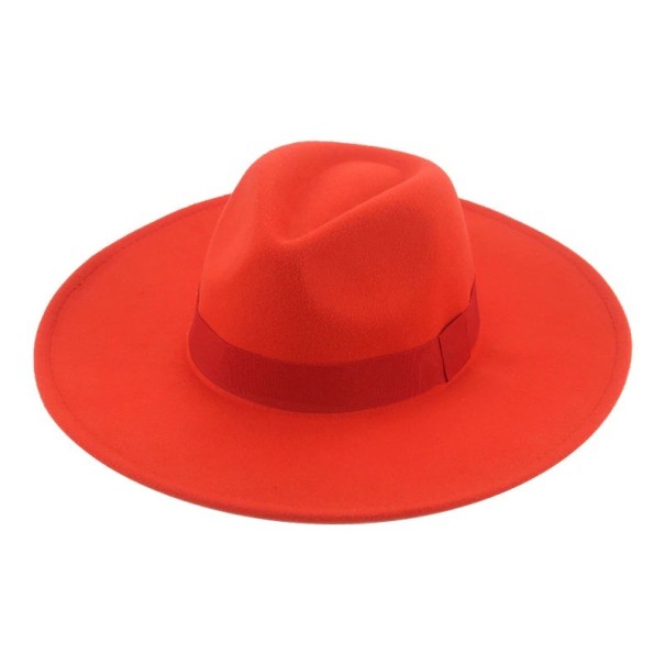 Plstený klobúk svetlo červená