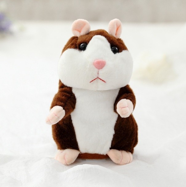 Pluche hamster donkerbruin