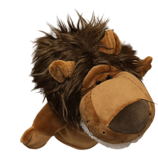 Pluche leeuwenpop bruin