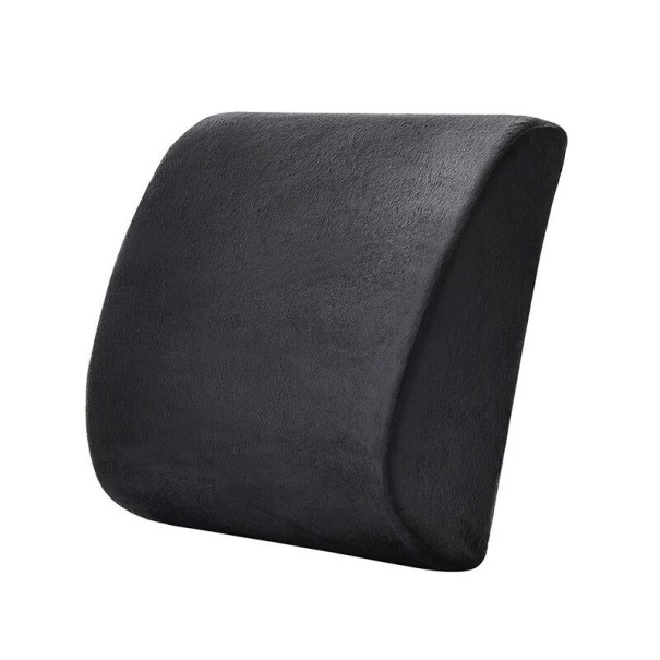 Pluche orthopedisch traagschuimkussen P4085 zwart