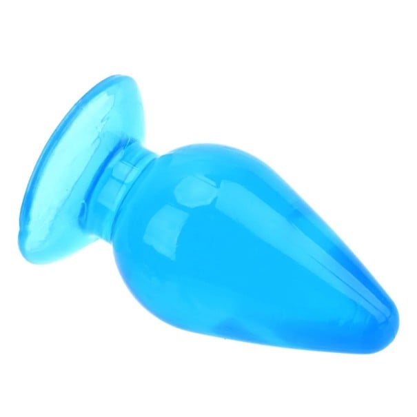 Plug anal siliconic 7 x 15 cm formă ergonomică suprafață netedă material flexibil întreținere ușoară geluri lubrifiante speciale ambalaj albastru