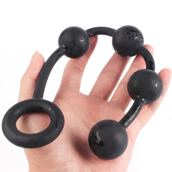 Plug anale in silicone taglia S 3 cm con manico rotondo forma ergonomica materiale morbido e flessibile facile da pulire gel lubrificanti speciali confezione discreta 1