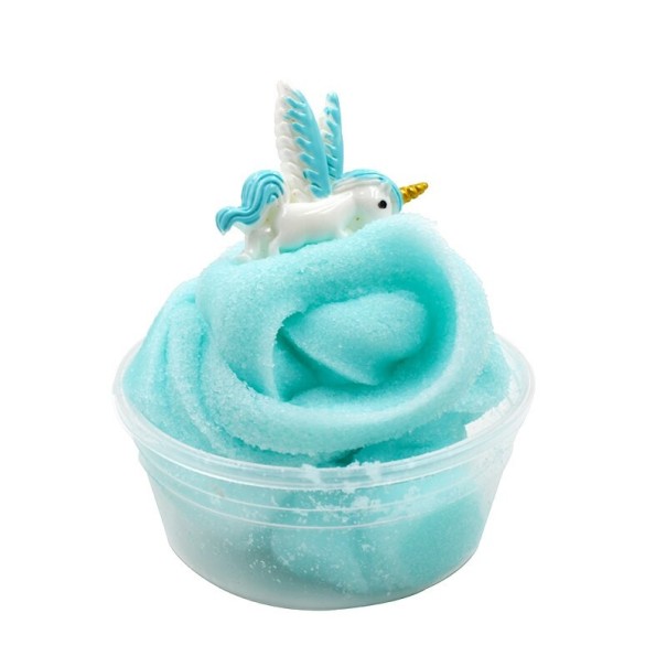 Pluizige slijm turquoise