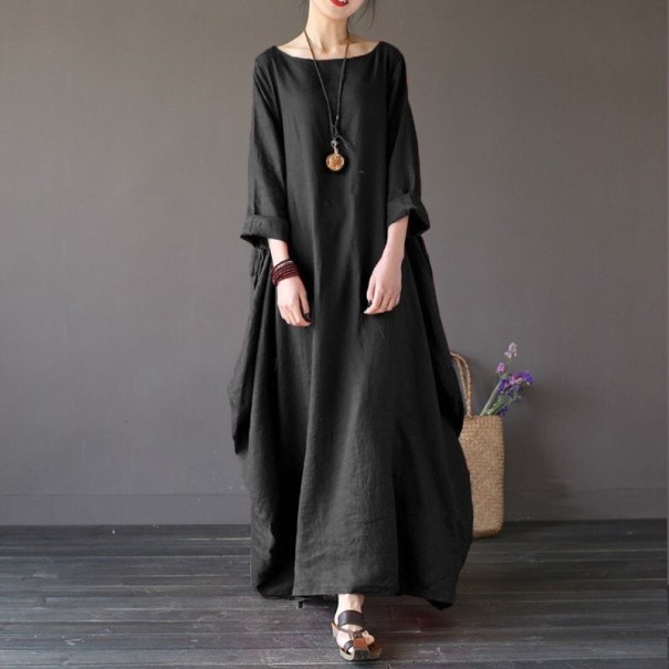 Plus size maxi-jurk wit 4XL