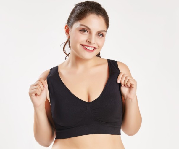 Plus Size Sport BH J3175 mörklila XXL