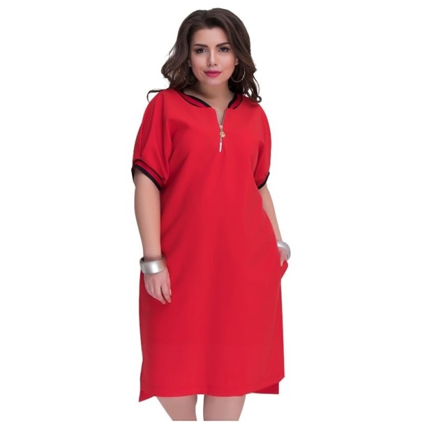 Plus size sportskjoler rød 4XL