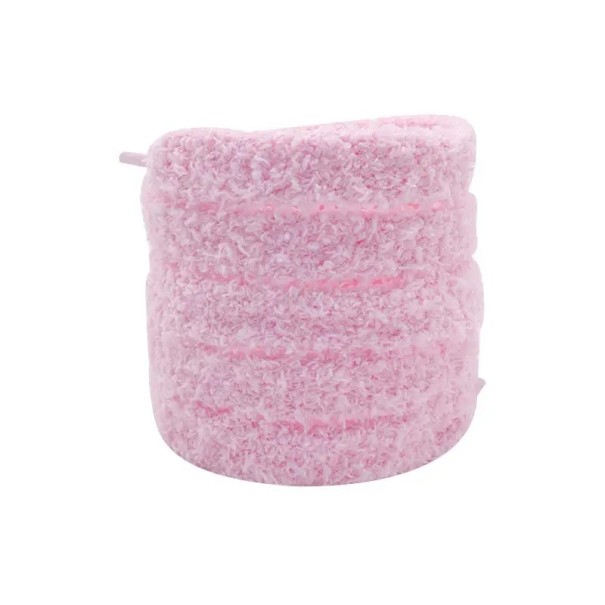 Plüsch-Schnürsenkel, 100 cm, weich, niedlich, für Turnschuhe, originelles Accessoire, bunte Schnürsenkel, Dekoration für Schuhe im Kinderstil rosa