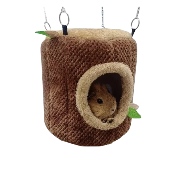 Plüschhängematte für kleine Tiere 16 x 19 cm Weicher Schlafplatz für Käfige Hängematte für Hamster, Meerschweinchen, Frettchen und Ratten 1