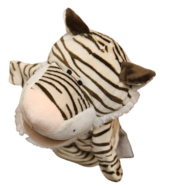 Plush Tiger Puppet brown