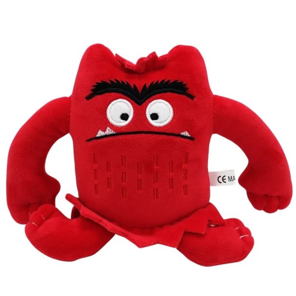 Plush Toy Cute Monster 15 cm Colourful Soft Decoration Children's Toy Original Gift Plush Figure for Joy red
