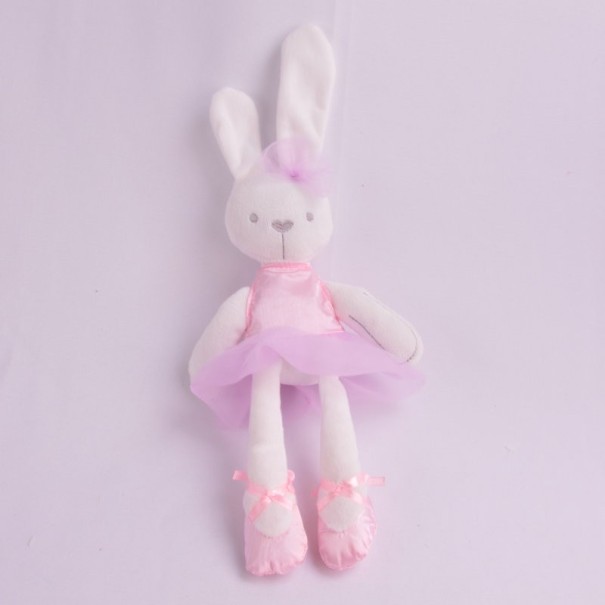 Pluszowa królika balerina 42 cm różowy