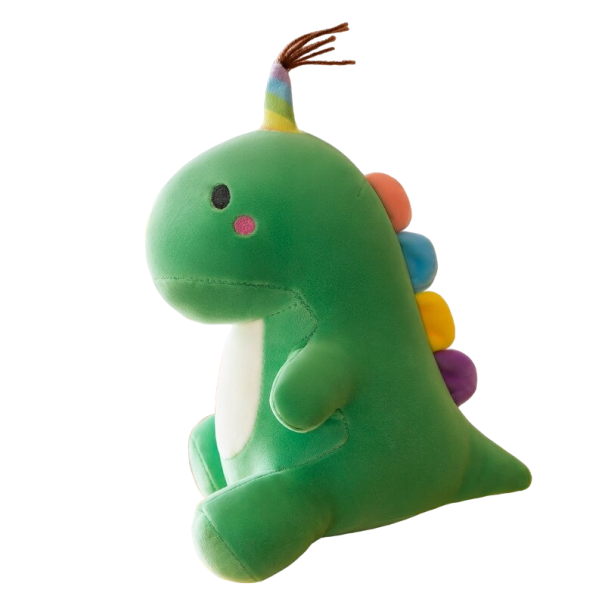 Plys dinosaur 22 cm P4009 grøn