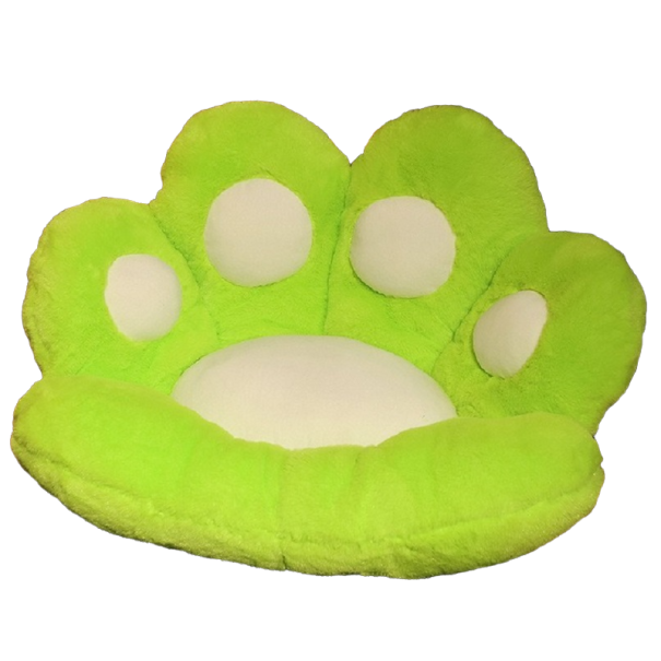 Plyšový podsedák tlapka 70 cm T918 světle zelená