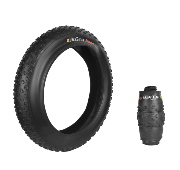 Pneu de bicicleta 20 x 4.0 para bicicleta de montanha com proteção contra furos preto