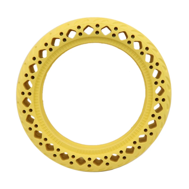 Pneumată de cauciuc de 8,5 inch cu orificii de amortizare a șocurilor, cauciuc de schimb pentru trotineta electrică Xiaomi Mijia M365 Pro galben