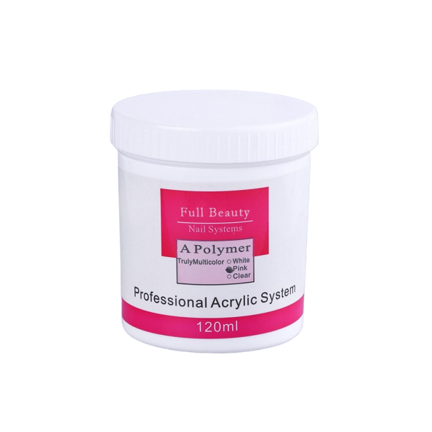 Pó acrílico para unhas rosa