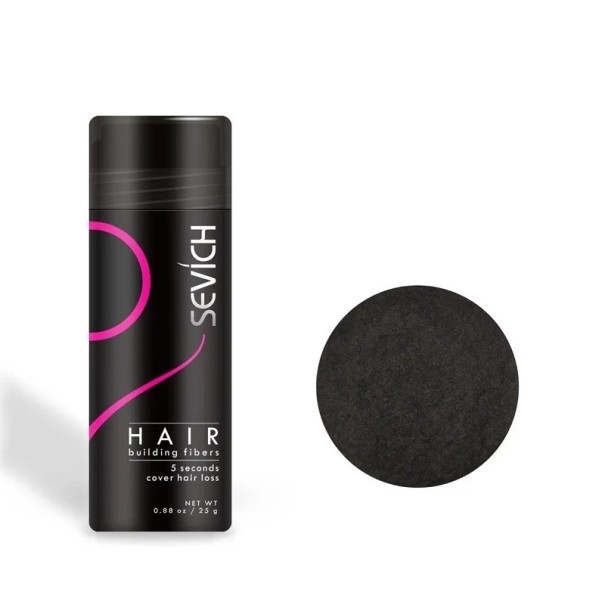 Pó de Queratina para Cabelo Pó Colorido para Cobrir Cabelos Ralos Pó Colorido para Cobrir Raízes e Cabelos Brancos 25 g castanho escuro