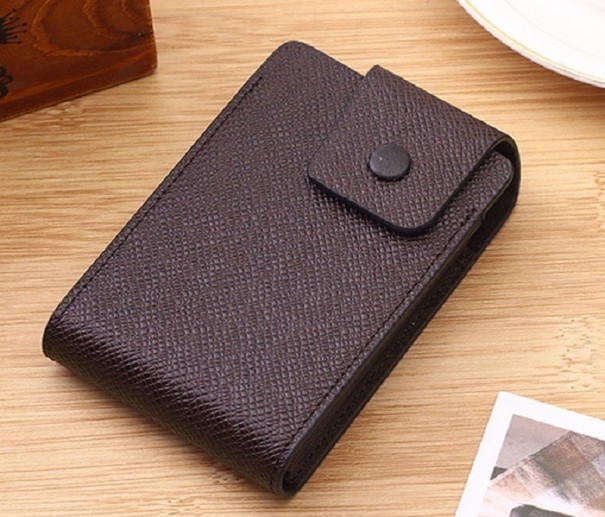 Pochette da viaggio per documenti da uomo T952 caffè