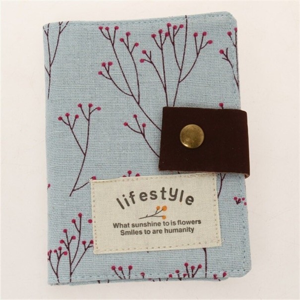 Pochette de voyage pour documents pour femmes T1017 bleu clair