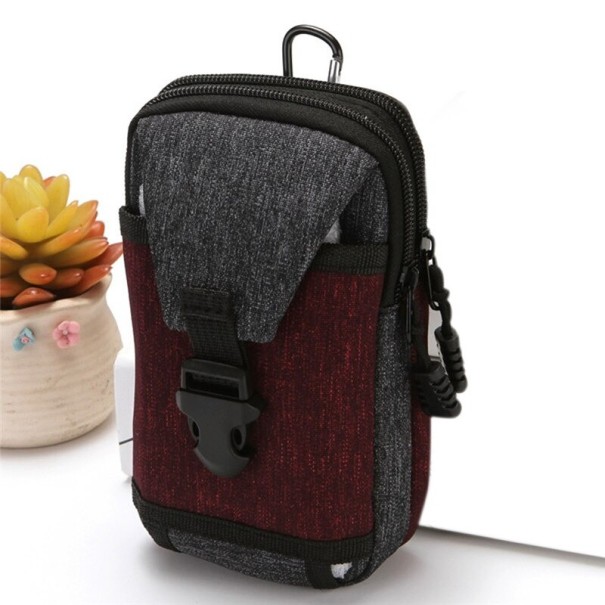 Pochette de voyage pour hommes T707 rouge foncé