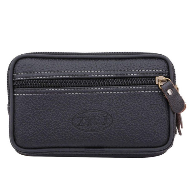 Pochette in pelle da uomo T710 nero