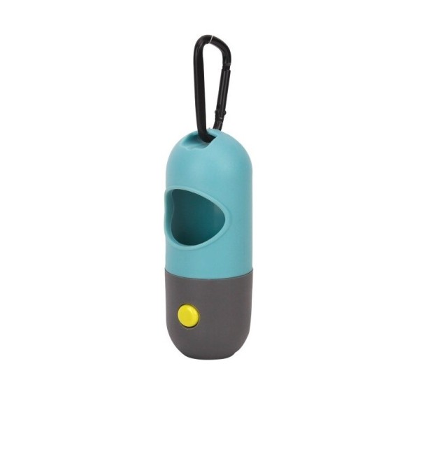 Pochette pour sacs à excréments de chien avec lampe 1