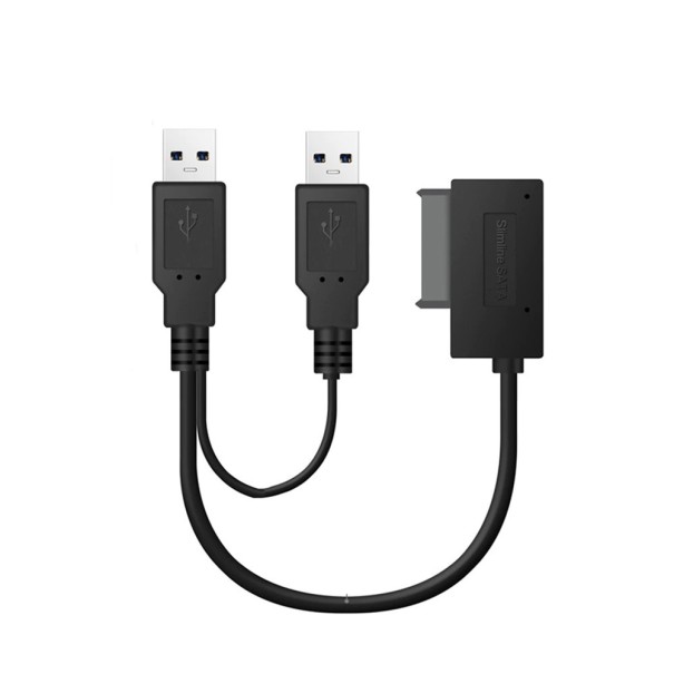 Podłączanie podwójnego kabla USB do 13-pinowego złącza SATA M/M 1