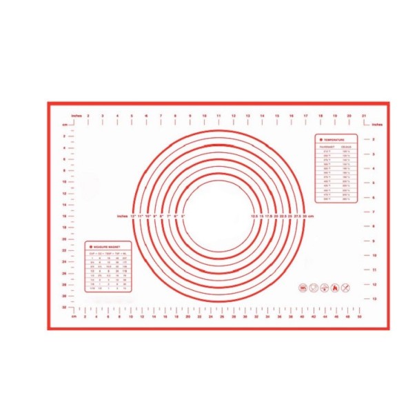 Podložka per la preparazione della pizza rosso 3