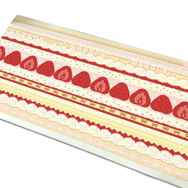Podložka pod klávesnici a myš s pruhovaným motivem jahod 45x120 cm mašličky krajka pruhy na dívčí psací stůl a herní koutek žlutá