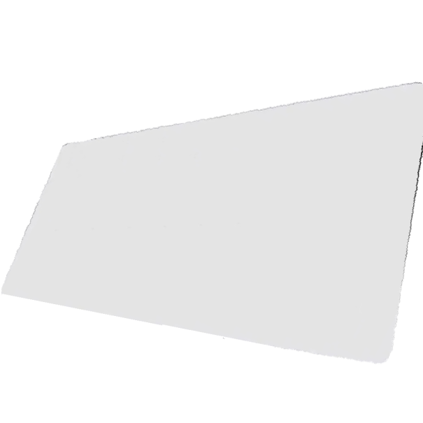 Podložka pod myš a klávesnici 300 x 600 x 2 mm Velká herní podložka na celý stůl Bílá jednobarevná Na počítač i notebook do kanceláře 1