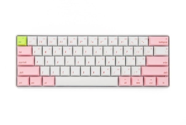 Podsvícená klávesnice K312 růžová 2